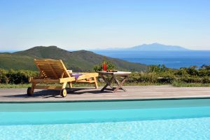 Vue mer depuis la piscine